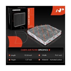 A-Premium Cabin Air Filter with Activated Carbon Compatible with Me… Fast Ship