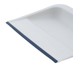 Superio Heavy Duty Clip-On Dustpan with Rubber Lip, 10″ wide Dustpan.