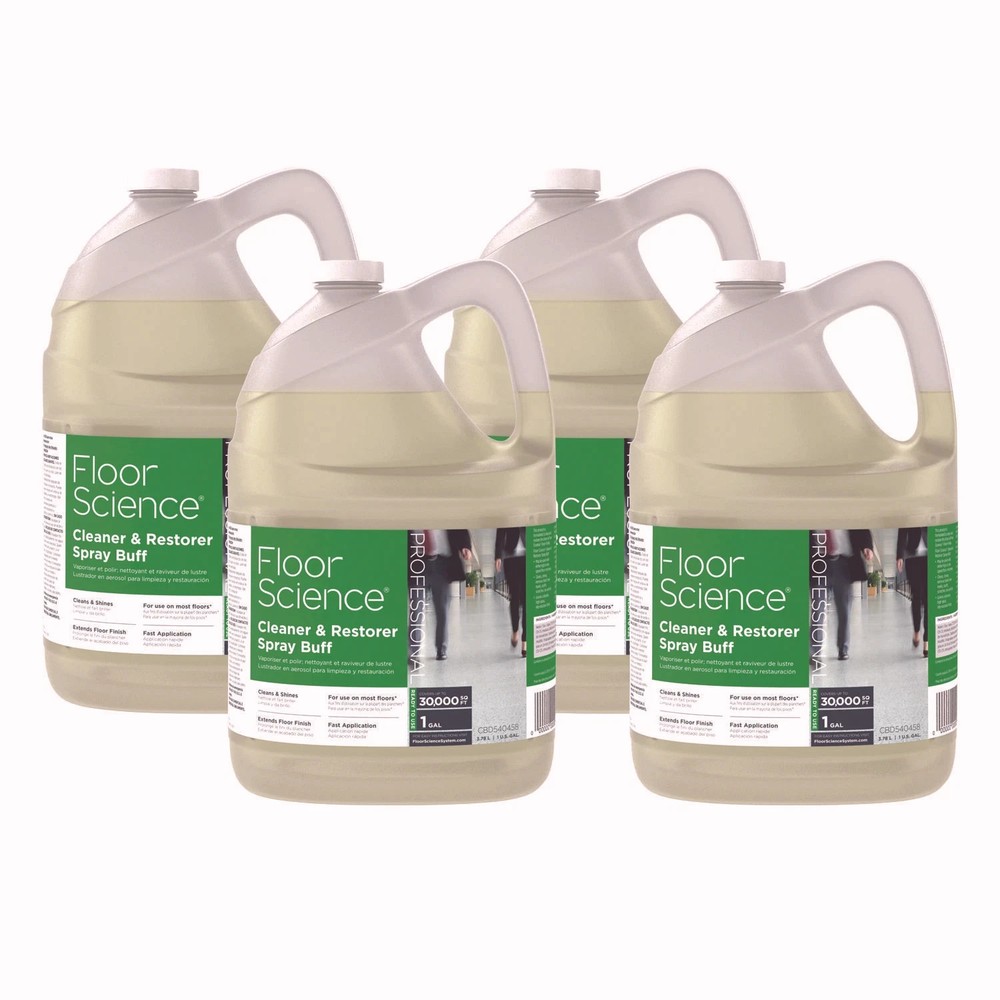 Diversey Floor Science Cleaner/Restorer Spray Buff, Citrus Scent, 1 gal Bottle