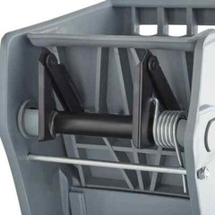 Restaurant Janitorial 26 Qt. Grey Mop Bucket and Side Press Wringer Combo