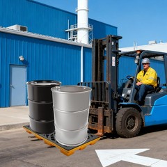 2 Drum Modular Spill Containment Platform, 2000LBS Capacity, 48″x24″x4″