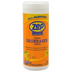 Zep Home Pro Citrus Degreaser Wipes 50 count- 50 Count (Pack of 1), White