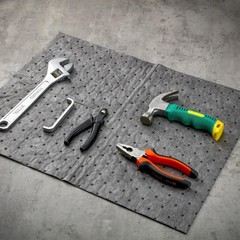 Water & Oil Absorbent Floor Mats – 100 Pieces, 9.8 x 13 Inch for Easy Cleanup
