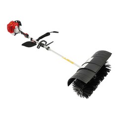 52cc Gas Power Hand Held Sweeper Broom Driveway Turf Artificial Grass Snow Clean