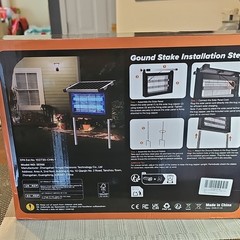Fly Bye Solar Bug Zapper 4500V Indoor/Outdoor Pole Mount SE566