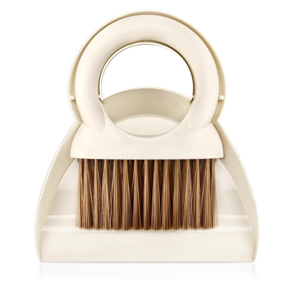 Mini Broom and Dustpan Set,Small Set for Small, White