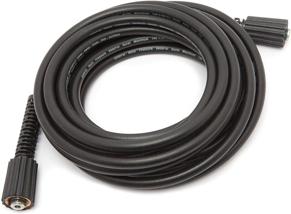 FORNEY 75186 1/4 In X 25 Ft High Pressure Hose W/ M22 Female Couplers 3,000 Psi