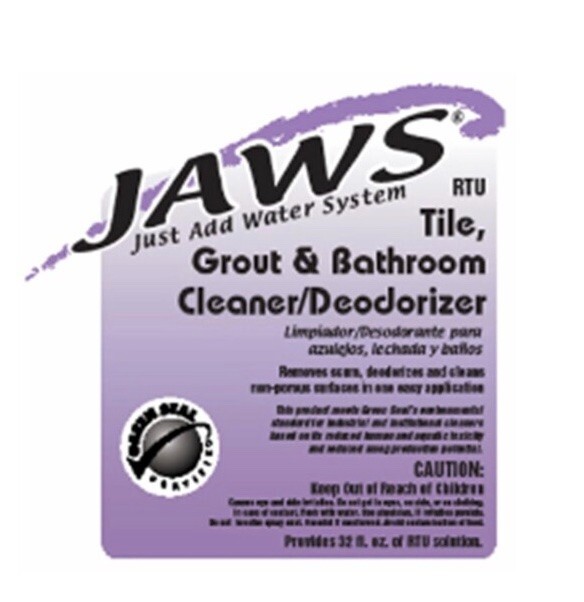 Jaws-3410 Tile Grout & Bathroom Cleaner 24 cartridge/cs, single Item