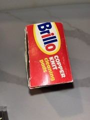 Vtg Brillo Scrubbers Copper Cleansing Pads 2 Pack New Old Stock