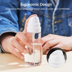 Yolaist Small Spray Bottle with Fine Mist, 2 Pack 100ml, transparent