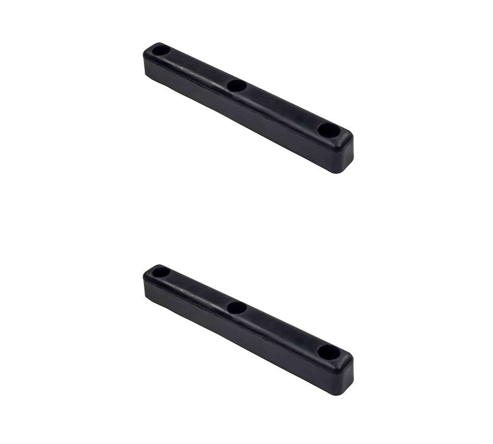 2 Pack 16″x2″x2″ Rectangular Rubber Dock Bumper with 3 Holes Impact Resistant