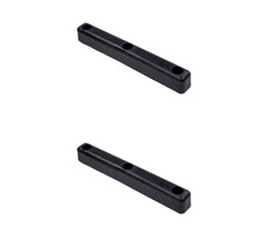2 Pack 16″x2″x2″ Rectangular Rubber Dock Bumper with 3 Holes Impact Resistant