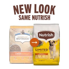 Nutrish Limited Ingredient Lamb Meal Brown Rice Recipe Dry Dog Food 14 Lb. Bag