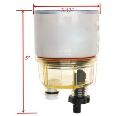 6pcs Fuel Filter Water Separator Spin-on R12T 120A Replacement Element For Racor