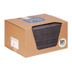 Pig Mat154 Sorbent Pad, 17 Gal, 15 In X 20 In, Universal, Gray, Polypropylene