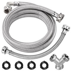 Upgraded 6Ft Steam Dryer Hose Kit by Puxyblue Includes 6Ft Braided Stainless …