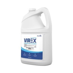 Diversey 540557 Virex Disinfectant Cleaner, Lemon, 1 Gal, 2/Carton