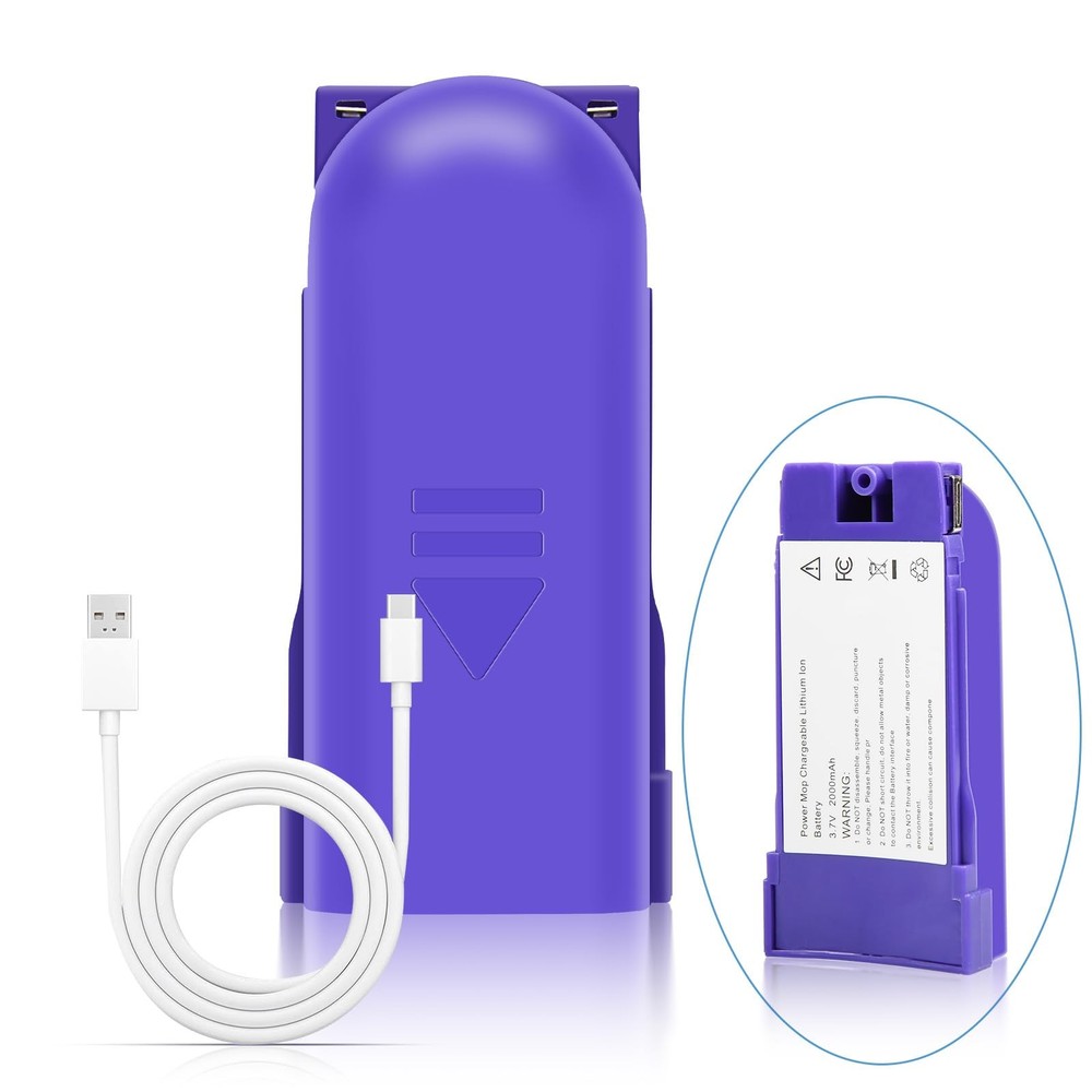 Bisenkud 1 Pack Rechargeable Battery Replacement for Swiffer® Power…