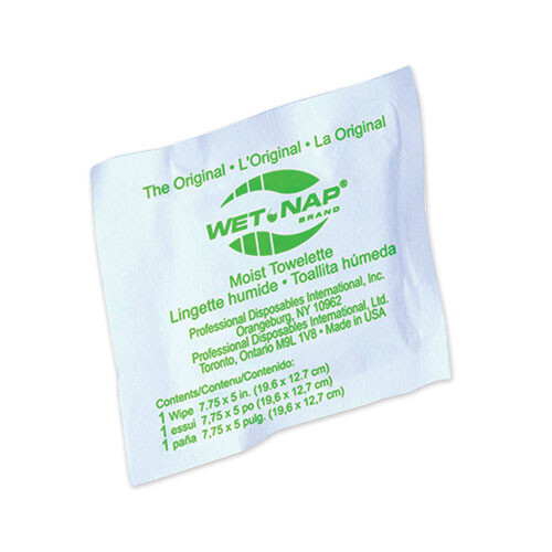 Sani Professional Wet-Nap Premoistened Towelettes, 5 X 7 3/4,10 Packs/carton New