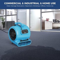 ALORAIR 4000CFM Air Mover Carpet Dryer 3 Speed 1.34HP Blower Fan Water Damage
