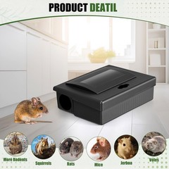 Mysora 12 Pcs Mouse Station with Key Reusable Rats Bait Stations Mice…