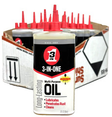 3 IN ONE Multi Purpose Oil, Long Lasting Lubricant CASE OF 16 3 oz