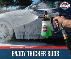 McKillans Foam Cannon for Pressure Washer (Wide Wide Mouth Bottle, Brass