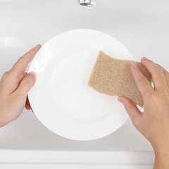 Happimess Wpe2000A-12Set Natural Plant Based Non-Scratch Sisal Hemp/Cellulose