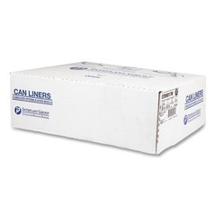 Inteplast Group Can Liners, 60 gal, 17 mic, 38×60″, 25 Bags/Roll, 8 Rolls/Carton