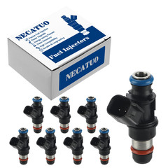 Necatuo 12580681 Fuel Injectors Set Of 8 Compatible Chevy 4.8L 5.3L Tahoe