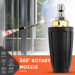 Qimshemi Pressure Washer Tips Rotating Turbo Nozzle, 4000PSI Max Power…