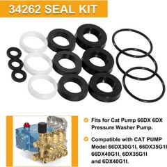 Seal Kit 34262 for Cat Pump 66DX 6DX Pressure Washer Pump 66DX40G1I 6DX35G1I