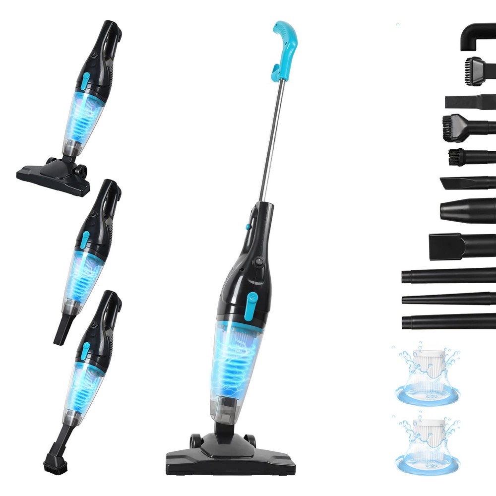 Intercleaner Corded Vacuum Cleaner, 15KPa Powerful Suction with 400W #3 Black