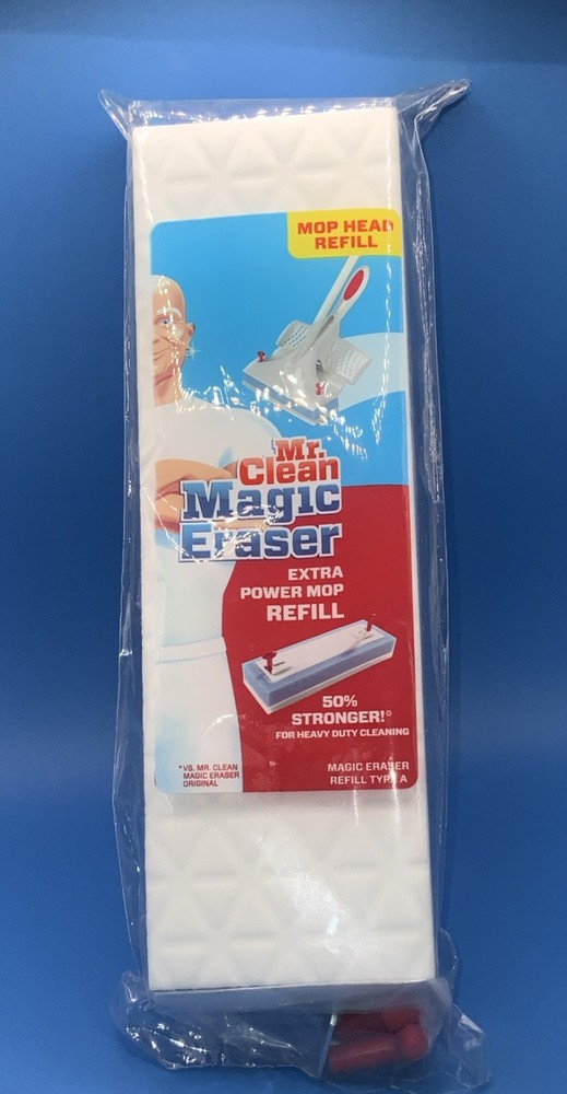 Mr. Clean Magic Eraser Extra Power Mop Refill Type A Heavy Duty Cleaning 1ct