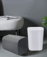 Bathroom Trash Can, 2 Gallon Small Trash Can,Square Trash Bin Wastebasket for…