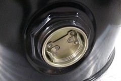 Guardair N630 30 Gal Volume Capacity Black Steel Open Head Vacuum Drum