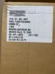 Carton of 5!! Skilcraft 20″ Polishing Floor Pads