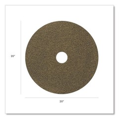 Black Diamond 1500 Grit Diamond Pad, 20 Diameter, Black/Yellow, 2/Carton