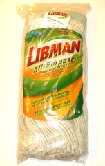 Libman All Purpose Wet Mop Refill #16 Replacement Head Cotton Blend