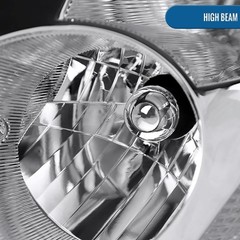 2003-2005 Infiniti G35 Coupe Xenon HID Headlight Assembly Pair Chrome