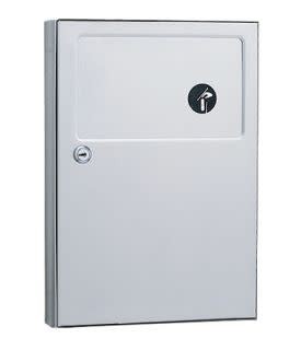 Bobrick B-254 ClassicSeries Recessed Sanitary Napkin Disposal – Stainless Steel