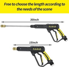 POHIR 3600PSI Pressure Gun With 50FT Hose, Washer with Hose