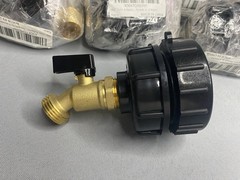 Lot Of 11 275-330 Gallon IBC Tote Tank Adapter 2″ Course Thread X 3/4″ Brass
