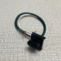 Powr-Flite PX49 RECEPTICAL MOLDED RUBBER 3 WIRE W/CLIP NEW OLD STOCK