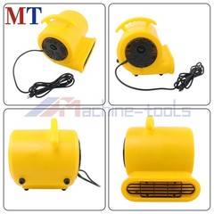 1/2HP 2500CFM Carpet Dryer 3-Speed Air Mover 15ft Cord Yellow US Standard