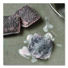 Brillo Steel Wool Soap Pads, 3 x 3, Gray/Pink, 12 Pads/Box, 12 Boxes/Carton