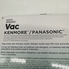 VAC Kenmore/Panasonic C5/C5055 Replacement Vacuum Bag (3-Pack)
