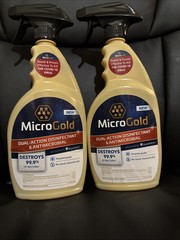 MicroGold With MonoFoil D, Multi-Surface Disinfectant Shield Spray. Set of 2