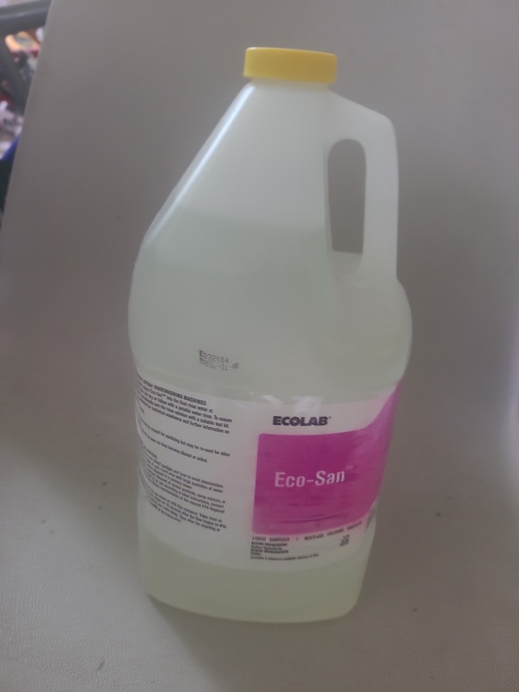 Ecolab Eco-San Commercial-Stregth Sanitizer, 1 Gallon Bottle, Ultra