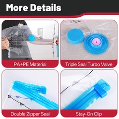 UPGOGO Vacuum Storage Bags with Portable Electric 10 Combo – EPump